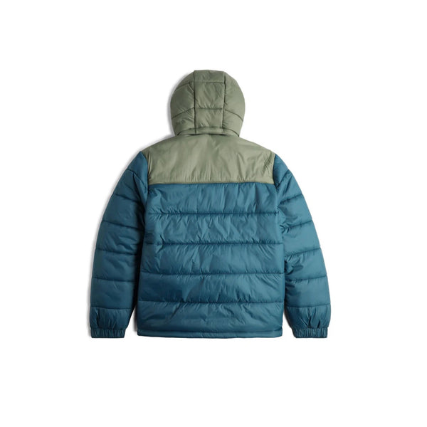 DOUDOUNE A CAPUCHE "RETRO RIDGE PUFFER" - POND BLUE/BEETLE