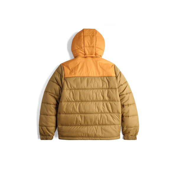 DOUDOUNE A CAPUCHE "RETRO RIDGE PUFFER" - DARK KHAKI/SPICE