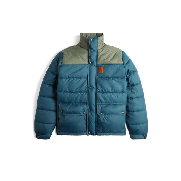 DOUDOUNE A CAPUCHE "RETRO RIDGE PUFFER" - POND BLUE/BEETLE